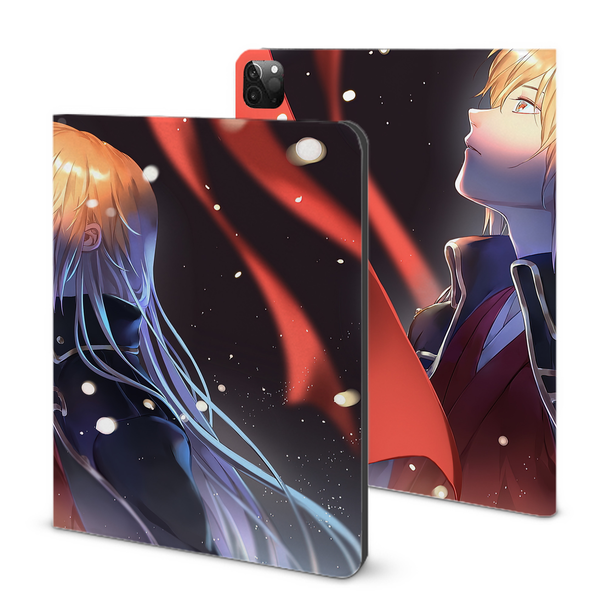 （画像用） ぎんたま 坂田銀時（さかたぎんとき） 神楽 志村新八（しむら しんぱち） GINTAMA Sakata Gintoki Kagura Shimura Shinpachi IPadケース ペンホルダー付き ブックスタイルデザイン